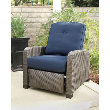 Reclining cushioned best sale garden chairs